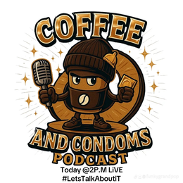 COFFEE AND CONDOMS PODCAST logo