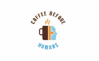 COFFEE BEFORE HUMANS logo
