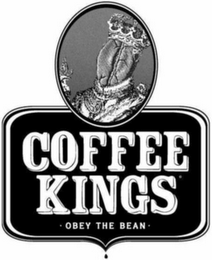 COFFEE KINGS· OBEY THE BEAN· logo