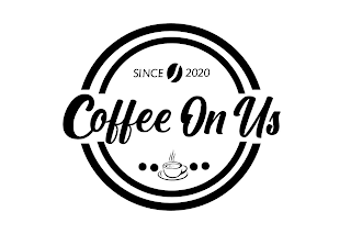 COFFEE ON US SINCE 2020 logo