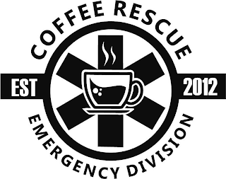 COFFEE RESCUE EMERGENCY DIVISION EST 2012 logo