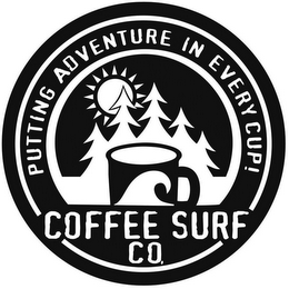 COFFEE SURF CO. PUTTING ADVENTURE IN EVERY CUP! logo