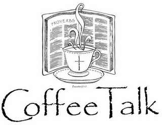COFFEE TALK, PROVERBS 27:17 PROVERBS logo