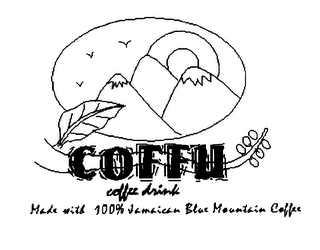 COFFU COFFEE DRINK MADE WITH 100% JAMAICAN BLUE MOUNTAIN COFFEE logo