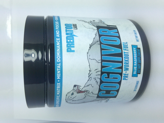 COGNIVOR SPECIFIC MATRIX · MENTAL DOMINANCE AND FOCUS PREDATOR LABS PRE-WORKOUT FUEL BLUE RASPBERRY DIETARY SUPPLEMENT logo