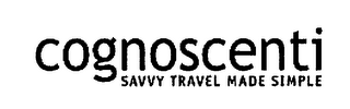 COGNOSCENTI SAVVY TRAVEL MADE SIMPLE logo