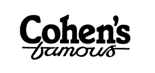 COHEN'S FAMOUS logo