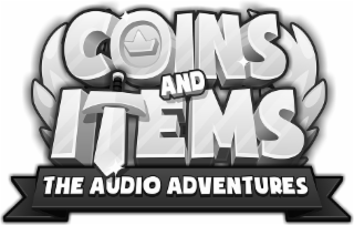 COINS AND ITEMS THE AUDIO ADVENTURES logo