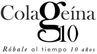 COLAGEINA 10 ROBALE AL TIEMPO 10 AÑOS logo