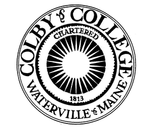 COLBY COLLEGE WATERVILLE MAINE CHARTERED 1813 logo