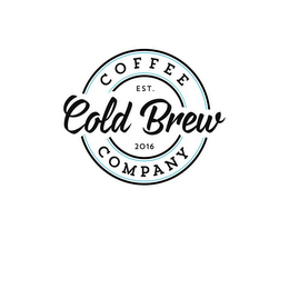 COLD BREW COFFEE COMPANY EST. 2016 logo
