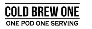 COLD BREW ONE ONE POD ONE SERVING logo