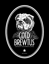 COLD BREWTUS VERMONT COLD BREW COFFEE EST. MMXV logo