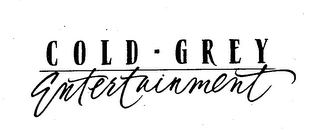 COLD GREY ENTERTAINMENT logo