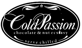 COLD PASSION CHOCOLATE & NUT ECSTASY SERVE CHILLED logo