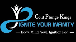 COLD PLUNGE KINGS IGNITE YOUR INFINITY BODY. MIND. SOUL. IGNITION POD logo
