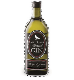 COLD RIVER TRADITIONAL GIN PRODUCT OF THE UNITED STATES OF AMERICA THE SPIRIT OF MAINE CORIANDRUM SATIVUM ANGELICA ARCHANGELICA ELETTARIA CARDAMOMUM CITRUS LIMON CITRUS SINENSIS JUNIPERUS COMMUNIS IRIS GERMANICA logo