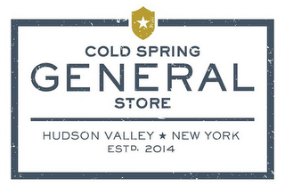 COLD SPRING GENERAL STORE HUDSON VALLEY NEW YORK ESTD. 2014 logo
