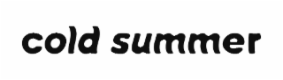 COLD SUMMER logo