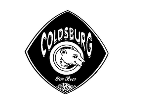 COLDSBURG ICE BEER logo