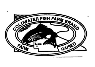 COLDWATER FISH FARM BRAND FARM RAISED logo