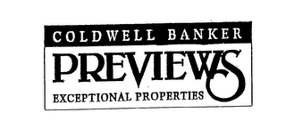 COLDWELL BANKER PREVIEWS EXCEPTIONAL PROPERTIES logo