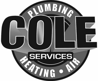 COLE SERVICES PLUMBING HEATING · AIR logo