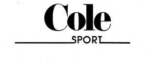 COLE SPORT logo