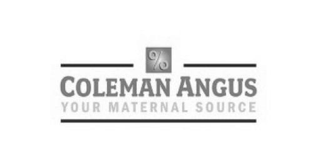 COLEMAN ANGUS YOUR MATERIAL SOURCE logo