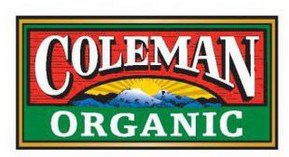 COLEMAN ORGANIC logo
