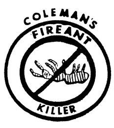 COLEMAN'S FIREANT KILLER logo