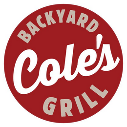 COLE'S BACKYARD GRILL logo
