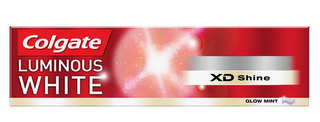 COLGATE LUMINOUS WHITE XD SHINE GLOW MINT logo