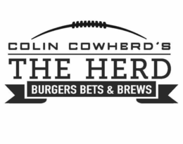 COLIN COWHERD'S THE HERD BURGERS BETS &BREWS logo