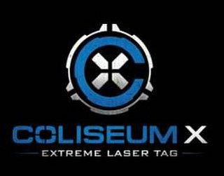 COLISEUM X EXTREME LASER TAG logo