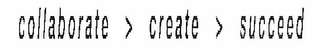 COLLABORATE > CREATE > SUCCEED logo