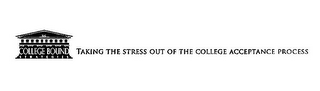 COLLEGE BOUND STRATEGIES LLC TAKING THE STRESS OUT OF THE COLLEGE ACCEPTANCE PROCESS logo
