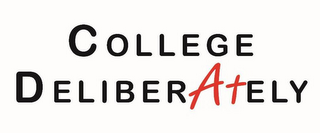 COLLEGE DELIBERATELY logo