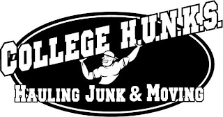 COLLEGE H.U.N.K.S. HAULING JUNK & MOVING logo