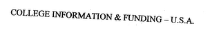 COLLEGE INFORMATION & FUNDING - U.S.A. logo