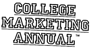 COLLEGE MARKETING ANNUAL logo