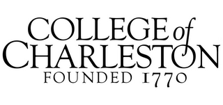 COLLEGE OF CHARLESTON FOUNDED 1770 logo