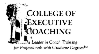 COLLEGE OF EXECUTIVE COACHING THE LEADER IN COACH TRAINING FOR PROFESSIONALS WITH GRADUATE DEGREES logo