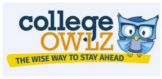 COLLEGE OWLZ THE WISE WAY TO STAY AHEAD logo