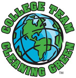 COLLEGE TEAM CLEANING GREEN logo