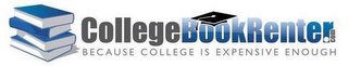 COLLEGEBOOKRENTER.COM BECAUSE COLLEGE IS EXPENSIVE ENOUGH logo