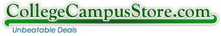 COLLEGECAMPUSSTORE.COM UNBEATABLE DEALS logo