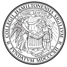COLLEGII HAMILTONENSIS SIGILLVM FVNDATVM MDCCCX11 logo