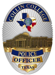 COLLIN COLLEGE POLICE OFFICER TEXAS THE STATE OF TEXAS logo