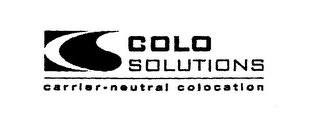 COLO SOLUTIONS CARRIER-NEUTRAL COLOCATION logo